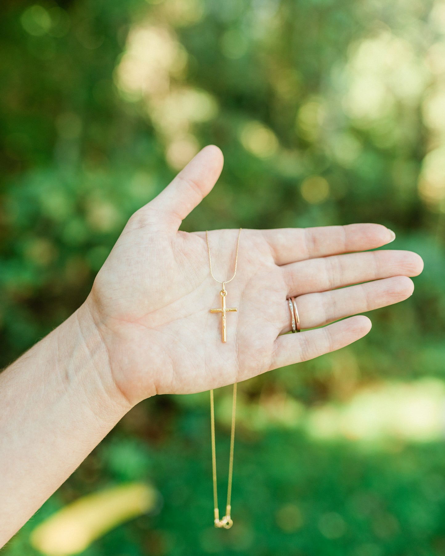 Gold Crucifix Necklace