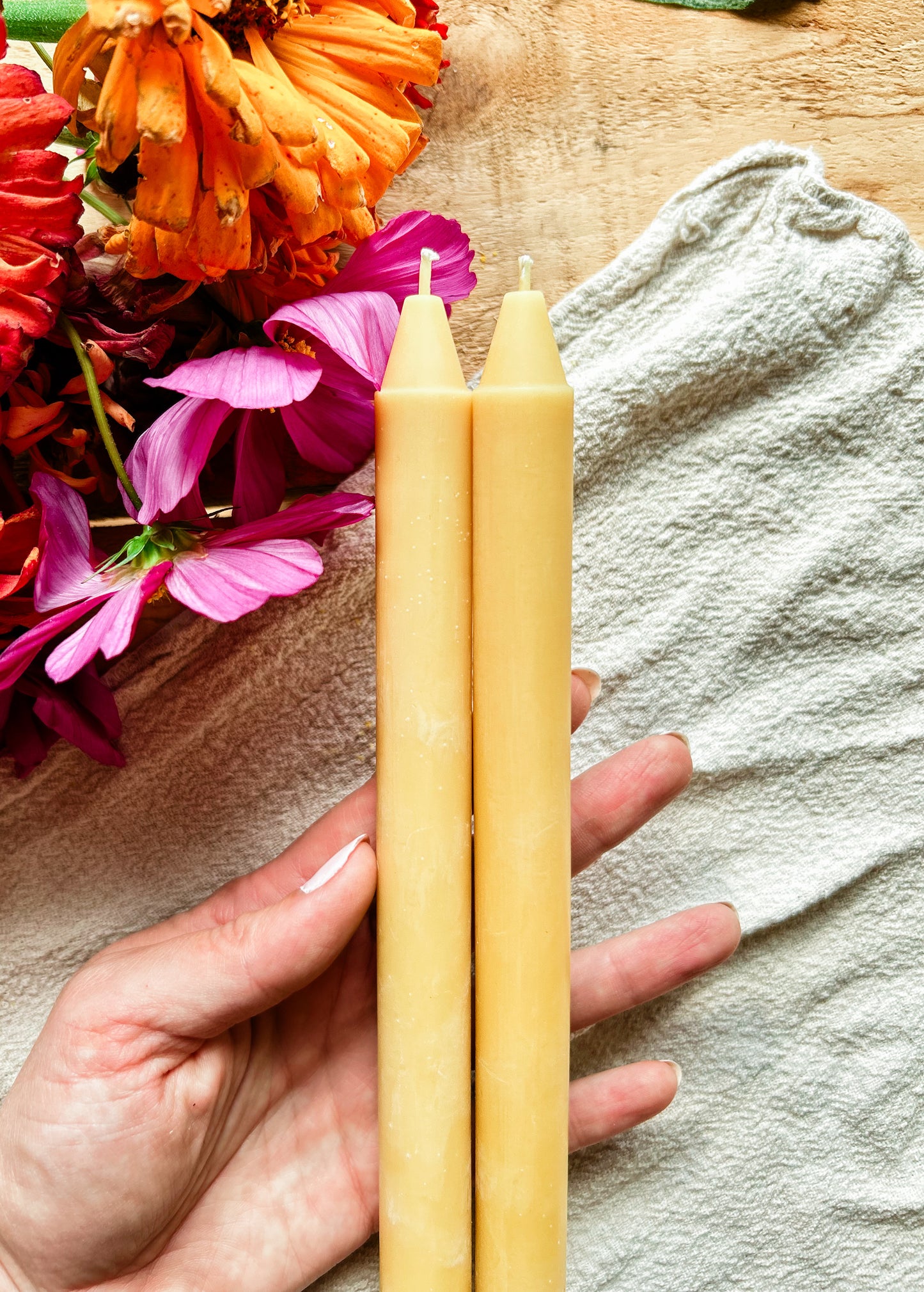 Beeswax Taper Candles (65 grams)