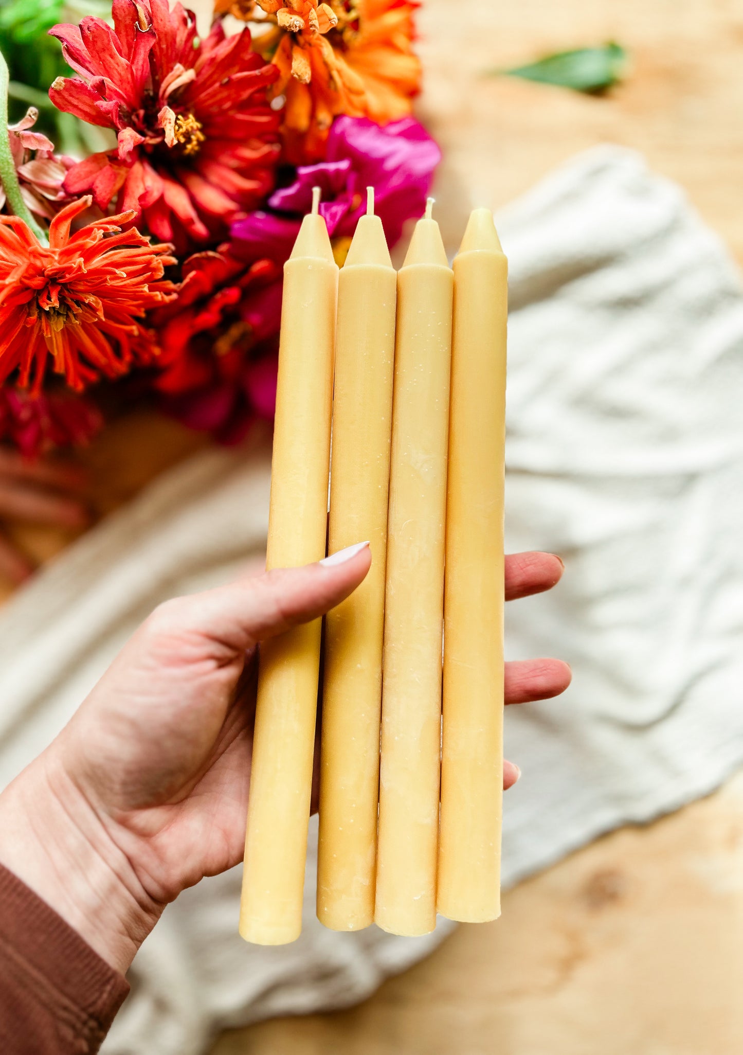 Beeswax Taper Candles (65 grams)