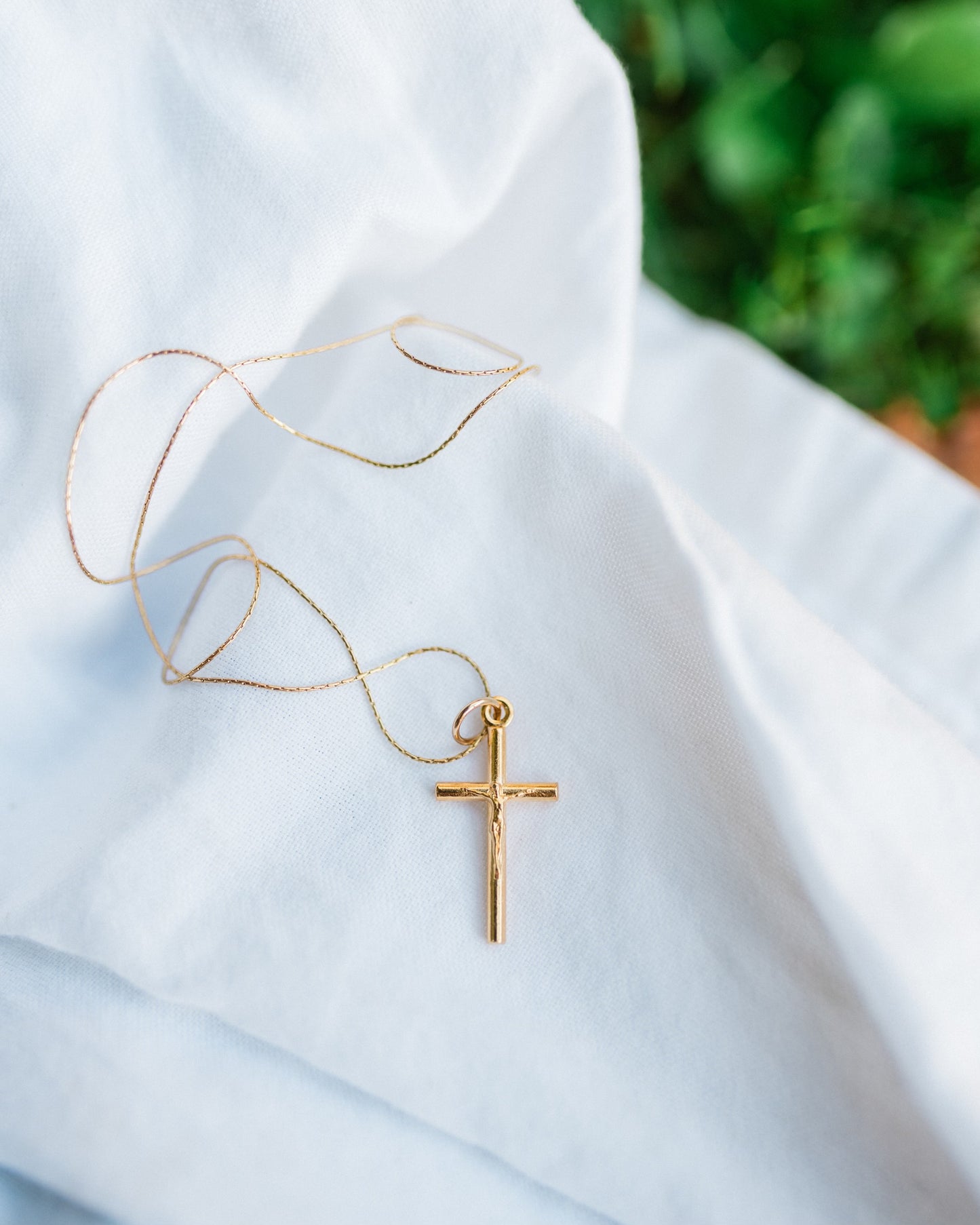 Gold Crucifix Necklace