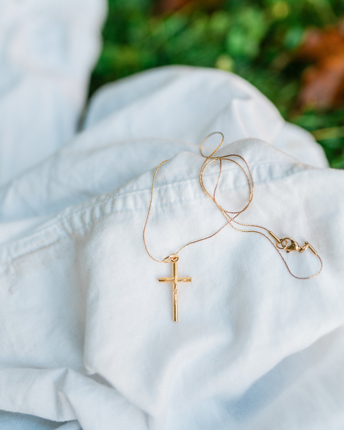 Gold Crucifix Necklace