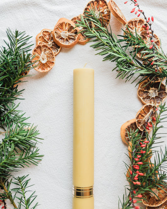 Beeswax Pillar Candle